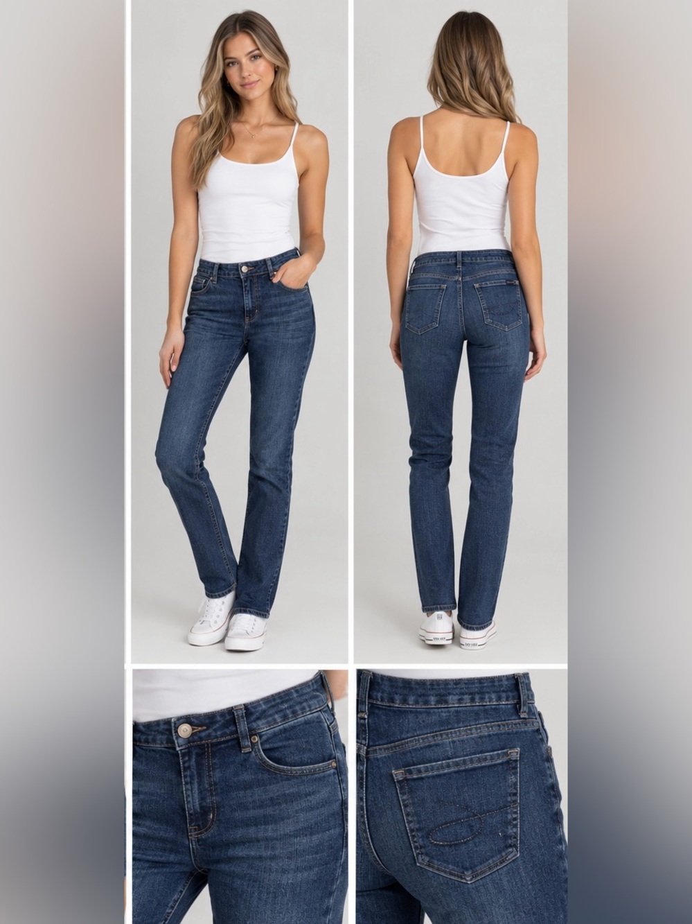 Seven7 Women Tummyless High Rise Skinny Jeans Comfortable Stretch Size 10 32x28
